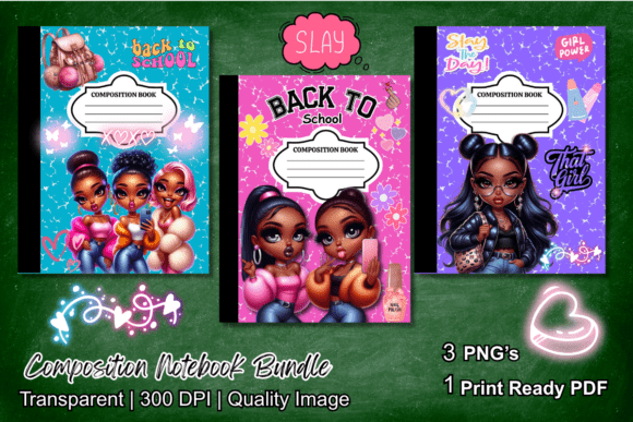 Back-to-School Baddie Notebook Covers: A Bold Statement for Modern Creativity