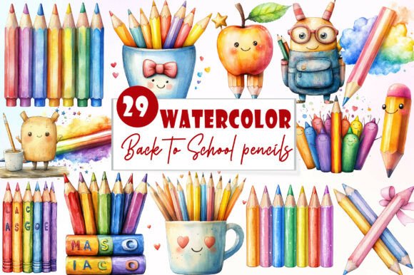 Back to School Pencils Clipart: A Versatile Resource for Educators and Designers