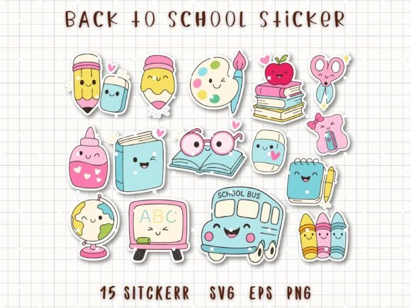 Back to School Sticker School Supplies: A Creative Way to Enhance Learning and Organization