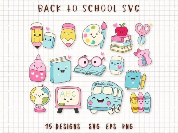 Back to School SVG Cute School Clipart: A Playful Way to Kick Off the New Term