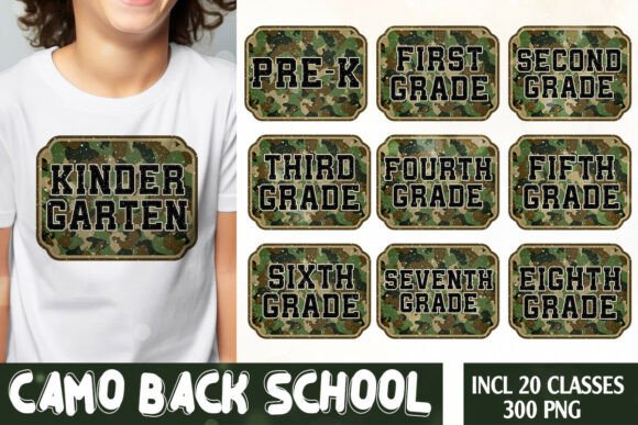 Camo Back to School Sublimation Bundle