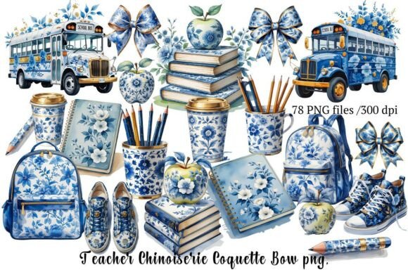 Chinoiserie Back to School Teacher Png: A Stylish Solution for Classroom Creativity
