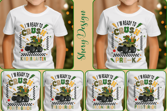 Dinosaur Back to School PNG Bundle