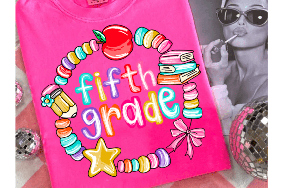 Fifth Grade Bracelet Back to School PNG