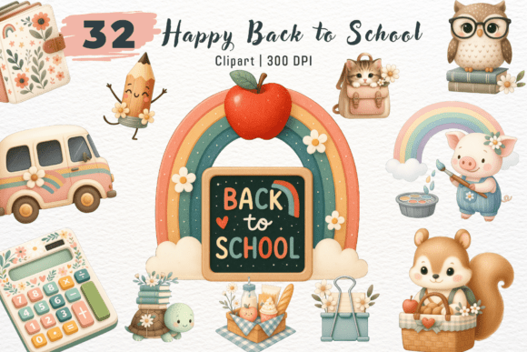 Happy Back to School Clipart PNG: A Versatile Digital Asset for Educators and Creators