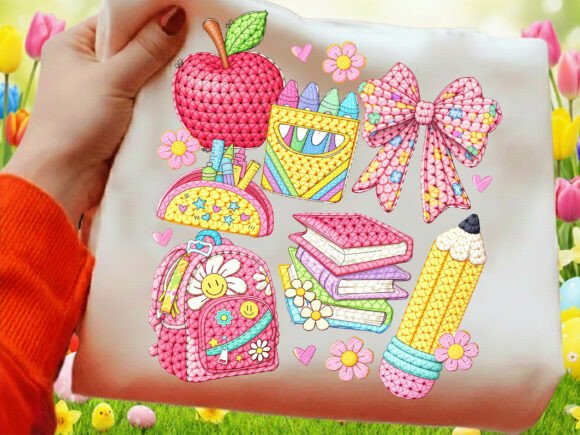 Latch Yarn Back to School Doodles PNG: A Versatile Asset for Creative and Commercial Use