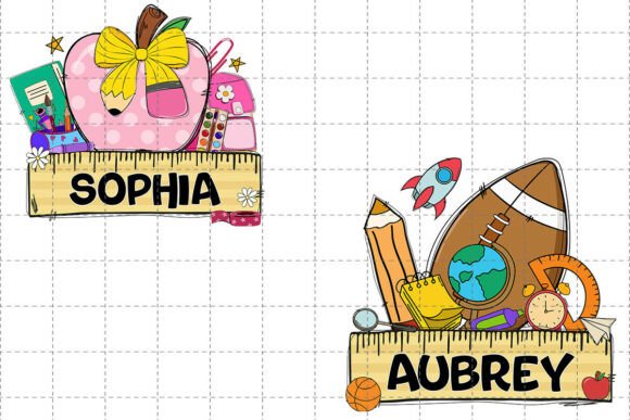 Personalized Back to School PNG for Kids