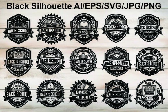 Silhouette Back to School Logo: A Versatile Design Asset for Modern Creations