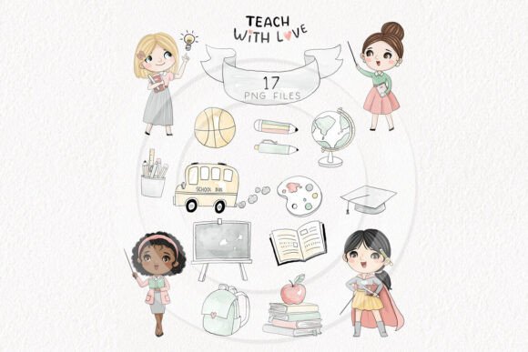 Teacher Clipart and Back to School Clipart: A Versatile Resource for Creative Projects